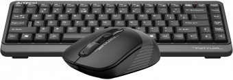 Клавиатура + мышь A4Tech Fstyler FG1110 клав:черный/серый мышь:черный/серый USB беспроводная Multimedia (FG1110 GREY) от магазина РЭССИ