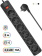 Картинка Сетевой фильтр Defender DFS 153 3м (6 розеток) черный (коробка) от магазина РЭССИ Сетевой фильтр Defender DFS 153 3м (6 розеток) черный (коробка) от магазина РЭССИ