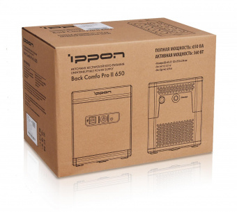 Источник бесперебойного питания Ippon Back Comfo Pro II 650 360Вт 650ВА от магазина РЭССИ