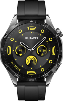 Смарт-часы Huawei Watch GT 4 Phoinix-B19F 46мм 1.43" AMOLED корп.черный рем.черный разм.брасл.:140-210мм (55020BGT) от магазина РЭССИ