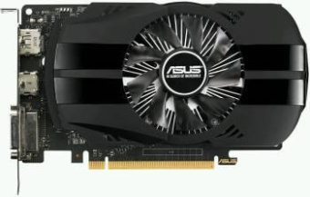 Видеокарта Asus PCI-E PH-GTX1050TI-4G NVIDIA GeForce GTX 1050TI 4096Mb 128 GDDR5 1290/7008 DVIx1 HDMIx1 DPx1 HDCP Ret от магазина РЭССИ