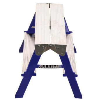 Стремянка Алюмет двухсторонняя стальная 2х2 ступени. Серия MD 8202 MD8202 от магазина РЭССИ