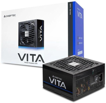Блок питания Chieftec ATX 750W Vita BPX-750-S 80+ bronze (20+4pin) APFC 120mm fan 6xSATA RTL от магазина РЭССИ