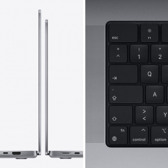 Ноутбук Apple MacBook Pro A2442 M1 Pro 10 core 16Gb SSD1Tb/16 core GPU 14.2" (3024x1964)/ENGKBD Mac OS grey space WiFi BT Cam (MKGQ3B/A) от магазина РЭССИ
