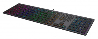 Клавиатура A4Tech Fstyler FX60 серый USB slim LED (FX60 GREY / NEON) от магазина РЭССИ