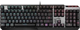 Клавиатура MSI VIGOR GK50 LOW PROFILE RU механическая черный USB Multimedia for gamer LED от магазина РЭССИ
