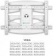 Картинка Кронштейн для телевизора Onkron M6L белый 40"-75" макс.45кг настенный поворот и наклон от магазина РЭССИ Кронштейн для телевизора Onkron M6L белый 40"-75" макс.45кг настенный поворот и наклон от магазина РЭССИ