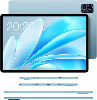 Планшет Teclast M50HD T606 (1.6) 8C RAM8Gb ROM128Gb 10.1" IPS 1920x1200 3G 4G Android 13 голубой 13Mpix 5Mpix BT GPS WiFi Touch microSD 256Gb 6000mAh 10hr от магазина РЭССИ