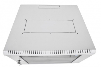 Шкаф коммутационный ЦМО ШРН-ЭКОНОМ (ШРН-Э-12.350) настенный 12U 600x350мм пер.дв.стекл 85кг серый 300мм от магазина РЭССИ