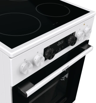 Плита Электрическая Gorenje GEC5C42WG белый стеклокерамика (без крышки) от магазина РЭССИ