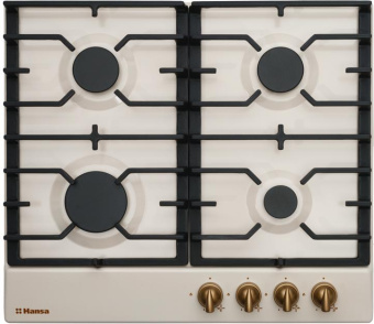 Газовая варочная поверхность Hansa BHGY610791 слоновая кость от магазина РЭССИ