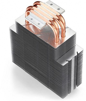 Устройство охлаждения(кулер) Deepcool Gammaxx 400 Blue Basic Soc-AM5/AM4/1151/1200/1700 черный 4-pin 18-30dB Al+Cu 130W 640gr Ret (DP-MCH4-GMX400P-BL) от магазина РЭССИ