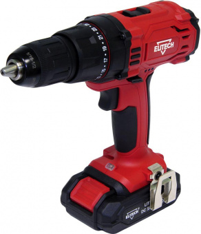 Дрель-шуруповерт Elitech ДА 18СЛ2 (Е2201.006.01) аккум. патрон:быстрозажимной (кейс в комплекте) (191617) от магазина РЭССИ