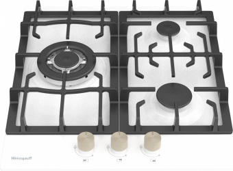 Газовая варочная поверхность Weissgauff HGG 451 WEB белый от магазина РЭССИ