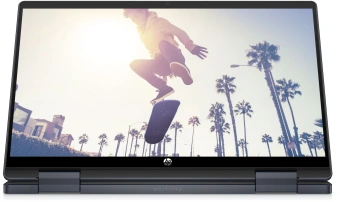 Ноутбук HP Pavilion x360 14-ek2007ci Core 3 100U 8Gb SSD512Gb Intel Graphics 14" IPS Touch FHD (1920x1080) Free DOS blue WiFi BT Cam (A1AA2EA) от магазина РЭССИ