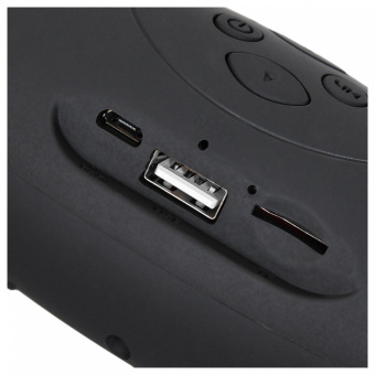 Колонка порт. Hyundai H-PAC100 черный 3W 1.0 BT/3.5Jack/USB от магазина РЭССИ