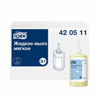 Жидкое мыло-крем для рук TORK Advanced 1 л. S1 арт.420511 25526 от магазина РЭССИ