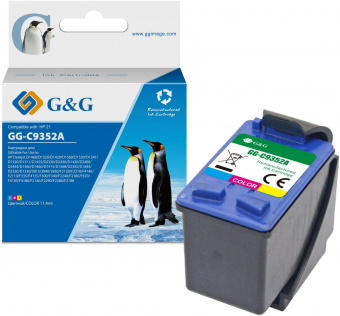 Картридж струйный G&G GG-C9352A многоцветный (11.4мл) для HP DJ 3920/3940/D1360/D1460/D1470/D1560/D2330/D2360/D2430/D2460/F370/F375/F380/F2180/F2187/F2224/F2280/F2290/F4140/F4172/F4180/F4190 от магазина РЭССИ