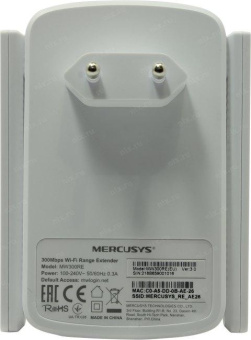 Повторитель беспроводного сигнала Mercusys MW300RE N300 Wi-Fi белый от магазина РЭССИ