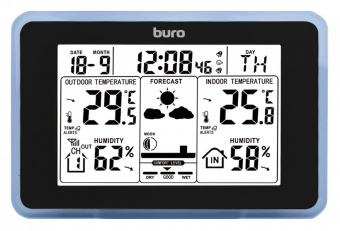 Погодная станция Buro BU-WSH168-LIGHT черный от магазина РЭССИ