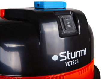 Строительный пылесос Sturm! VC7203 1600Вт оранжевый от магазина РЭССИ