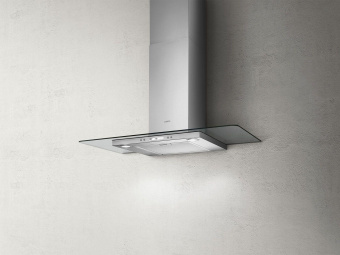 Вытяжка каминная Elica Flat Glass Plus IX/A/60 нержавеющая сталь управление: кнопочное (1 мотор) от магазина РЭССИ