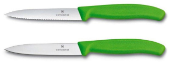 Набор ножей кухон. Victorinox Swiss Classic (6.7796.L4B) компл.:2шт салатовый блистер от магазина РЭССИ