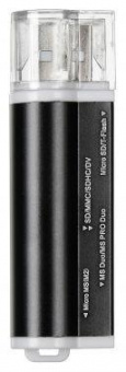 Устройство чтения карт памяти USB2.0 Buro BU-CR-3101 черный от магазина РЭССИ