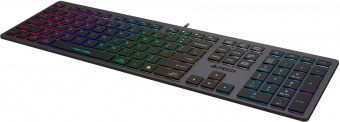 Клавиатура A4Tech Fstyler FX60H серый USB slim LED (FX60H GREY/NEON) от магазина РЭССИ