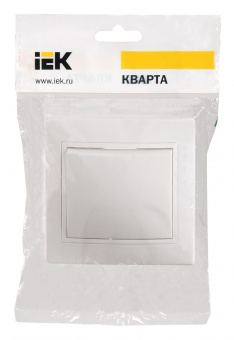 Выключатель IEK Кварта скрыт. 1кл. IP20 белый (упак.:1шт) (EVK10-K01-10-DM) от магазина РЭССИ