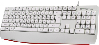 Клавиатура Defender Atom HB-546 белый USB Multimedia for gamer (подставка для запястий) (45547) от магазина РЭССИ