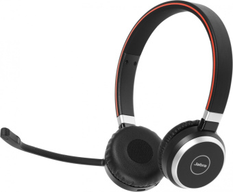 Наушники с микрофоном Jabra Evolve 65 SE черный накладные BT оголовье (6599-833-309) от магазина РЭССИ