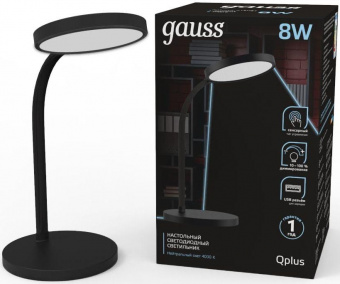 Светильник Gauss GT5032 настольный на подставке черный 8Вт от магазина РЭССИ