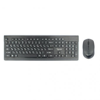 Комплект кл-ра+мышь беспров. Gembird KBS-7200 черный 2.4ГГц/10м 1600 DPI  мини-приемник- USB от магазина РЭССИ