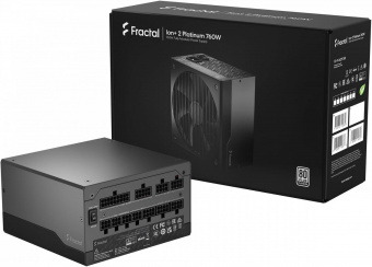 Блок питания Fractal Design ATX 750W ION+2 760 80+ platinum (24+4+4pin) APFC 140mm fan 10xSATA Cab Manag RTL от магазина РЭССИ
