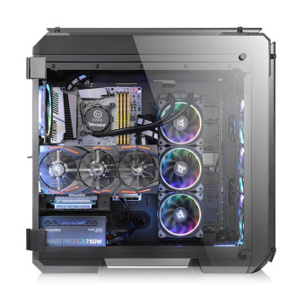 Корпус Thermaltake View 71 TG черный без БП ATX 9x120mm 4x140mm 2xUSB2.0 2xUSB3.0 audio bott PSU от магазина РЭССИ
