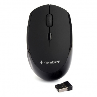 Мышь беспров. Gembird MUSW-354 черный бесш.клик soft touch3кн.+колесо-кнопка 1600DPI 24ГГц от магазина РЭССИ
