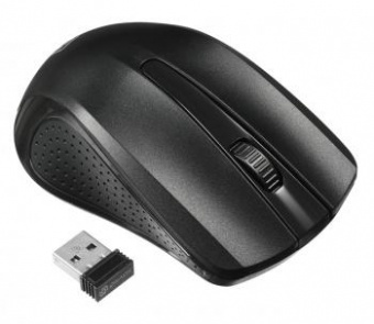 Мышь Оклик 485MW черный оптическая (1600dpi) беспроводная USB для ноутбука (3but) от магазина РЭССИ