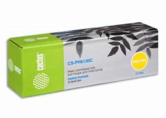 Картридж лазерный Cactus CS-PH6130C 106R01282 голубой (1900стр.) для Xerox Phaser 6130/6130n от магазина РЭССИ