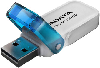 Флеш Диск A-Data 32Gb UV240 AUV240-32G-RWH USB2.0 белый/голубой от магазина РЭССИ