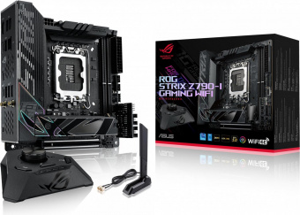 Материнская плата Asus ROG STRIX Z790-I GAMING WIFI Soc-1700 Intel Z790 2xDDR5 mini-ITX AC`97 8ch(7.1) 2.5Gg RAID+HDMI от магазина РЭССИ