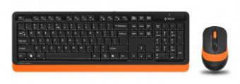 Клавиатура + мышь A4Tech Fstyler FG1010 клав:черный/оранжевый мышь:черный/оранжевый USB беспроводная Multimedia от магазина РЭССИ