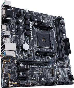 Материнская плата Asus PRIME A320M-K/CSM Soc-AM4 AMD A320 2xDDR4 mATX AC`97 8ch(7.1) GbLAN RAID+VGA+HDMI от магазина РЭССИ