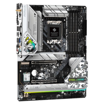 Материнская плата Asrock Z790 STEEL LEGEND WIFI Soc-1700 Intel Z790 4xDDR5 ATX AC`97 8ch(7.1) 2.5Gg RAID+HDMI+DP от магазина РЭССИ