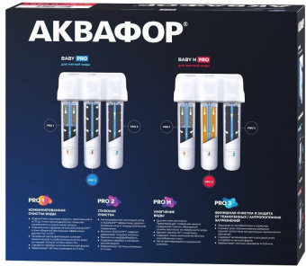 Водоочиститель Аквафор Кристалл Baby H Pro белый от магазина РЭССИ