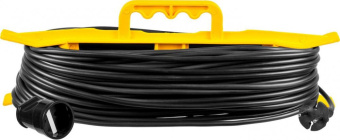 Удлинитель силовой Stayer 55018-50_z01 2x0.75кв.мм 1розет. 50м ПВС 10A пласт.рамка черный от магазина РЭССИ