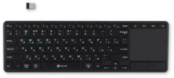 Клавиатура Оклик K614W черный USB беспроводная slim Multimedia Touch (1979327) от магазина РЭССИ