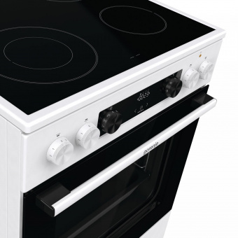 Плита Электрическая Gorenje GECS6C70WC белый/черный стеклокерамика (без крышки) от магазина РЭССИ