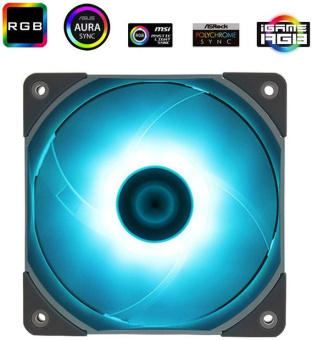 Вентилятор Thermalright TL-C12015L-RGB черный 4-pin 24.1dB 120gr Ret от магазина РЭССИ
