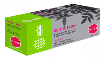 Картридж лазерный Cactus CS-TK5140M TK-5140M пурпурный (5000стр.) для Kyocera Ecosys M6030cdn/M6530cdn/P6130cdn от магазина РЭССИ